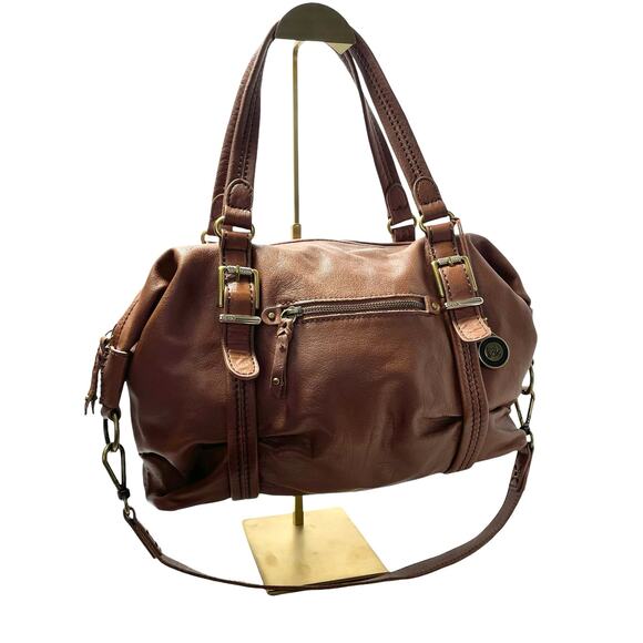 the sak Leather Duffel Satchel (Brown) - Picture 1 of 11
